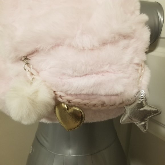 Claire's Plush Backpack with front pocket - Picture 2 of 6